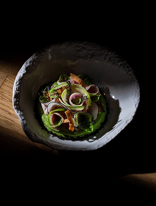 Exquisite dish served at the restaurant Dans le Noir ?