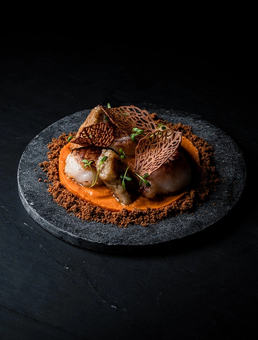 A refined and creative dish specially designed for Mother’s Day at Dans le Noir ?