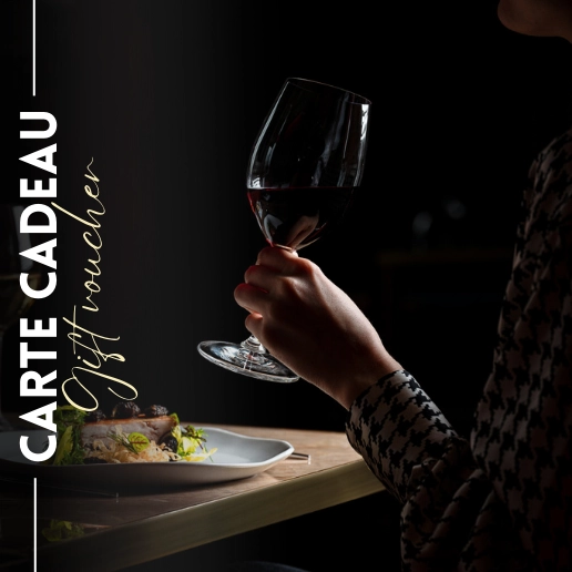 E-Carte Cadeau - Formule Gourmande 4 mets et 3 vins