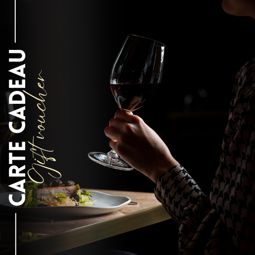 E-Carte Cadeau - Formule Gourmande 4 mets et 3 vins