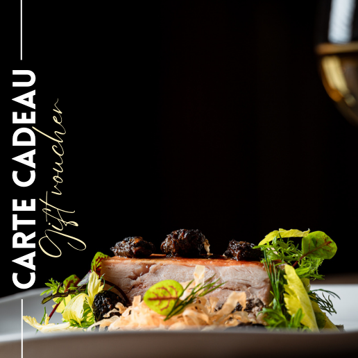 E-Carte Cadeau DUO - Formule Gourmande 4 mets et 3 vins